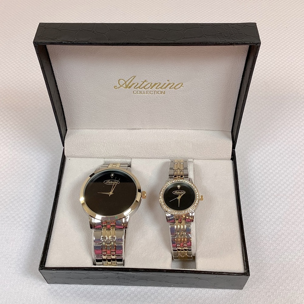 New Antonino  Collection Wristwatch His And Hers In Presentation Box 
( A 1)